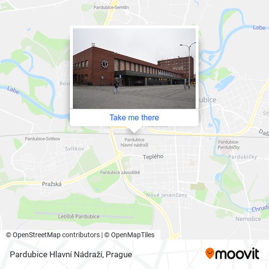 Pardubice Hlavní Nádraží map