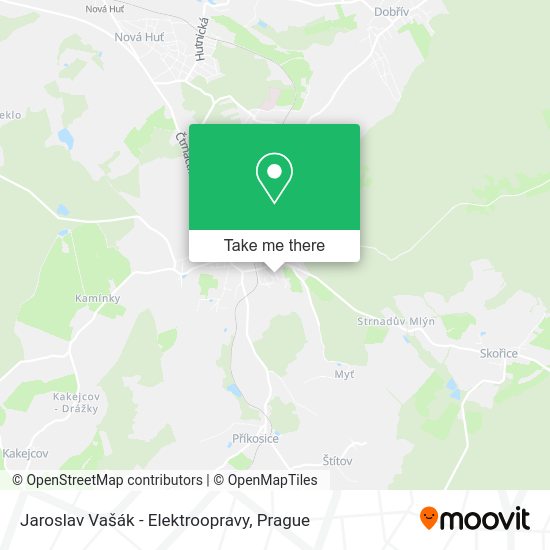 Jaroslav Vašák - Elektroopravy map