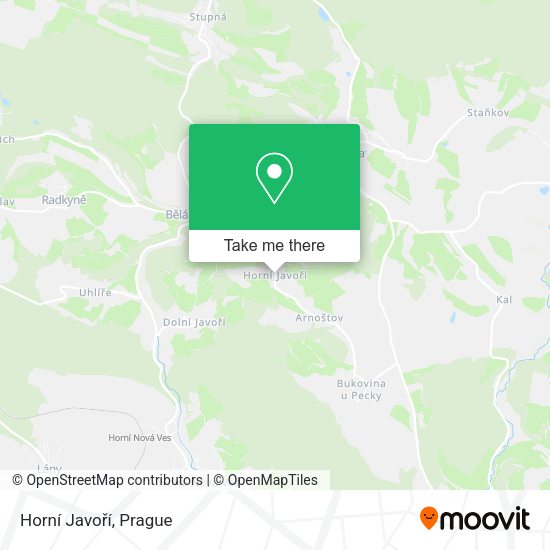 Horní Javoří map