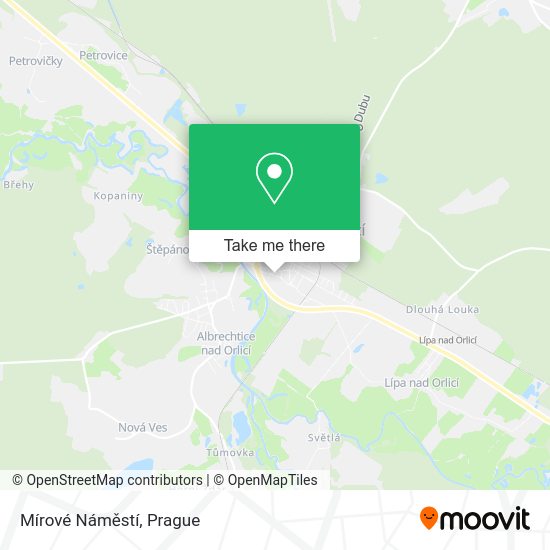 Mírové Náměstí map