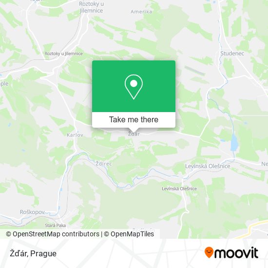 Карта Žďár