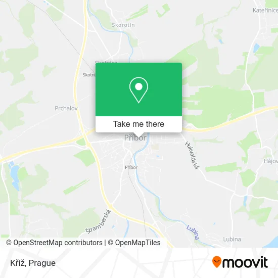 Kříž map