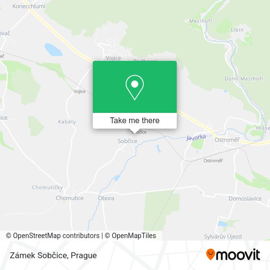 Zámek Sobčice map