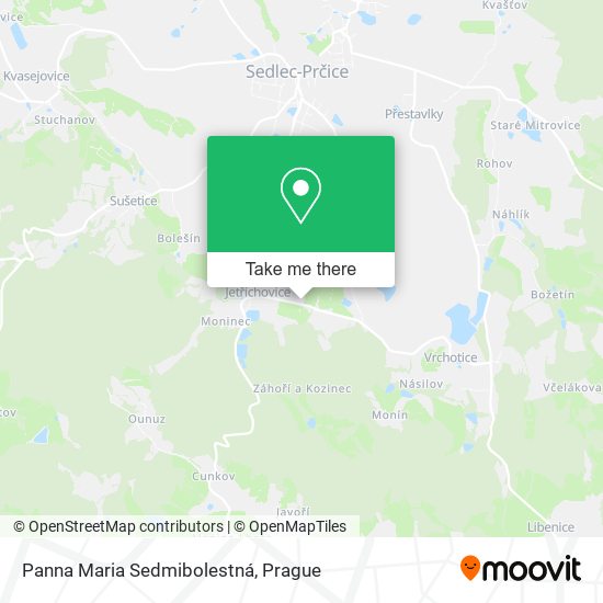 Panna Maria Sedmibolestná map