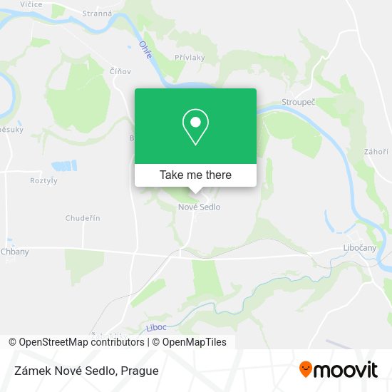 Zámek Nové Sedlo map