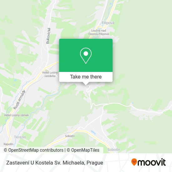 Zastavení U Kostela Sv. Michaela map