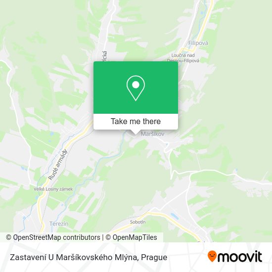 Zastavení U Maršíkovského Mlýna map