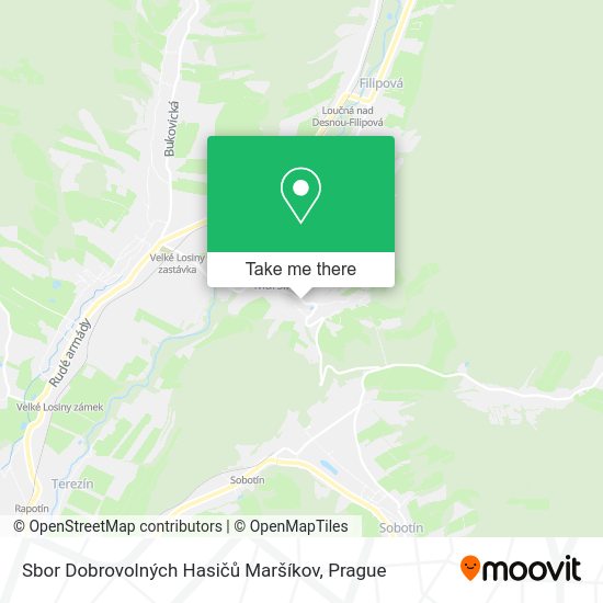 Sbor Dobrovolných Hasičů Maršíkov map