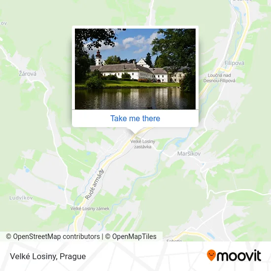 Карта Velké Losiny