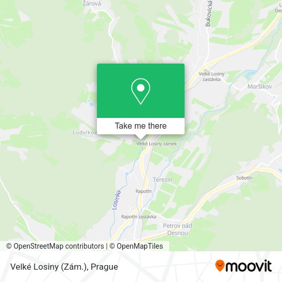 Velké Losiny (Zám.) map