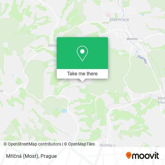 Mříčná (Most) map