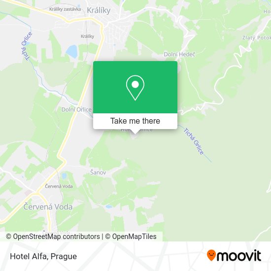 Hotel Alfa map