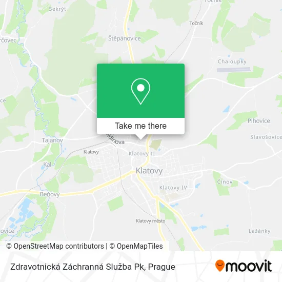 Карта Zdravotnická Záchranná Služba Pk