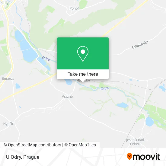 Карта U Odry