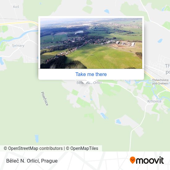Běleč N. Orlicí map