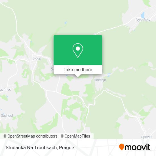 Studánka Na Troubkách map
