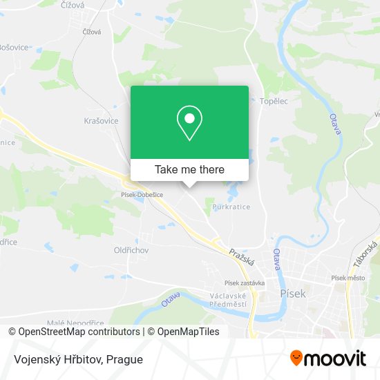 Vojenský Hřbitov map