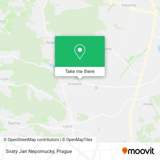 Svatý Jan Nepomucký map