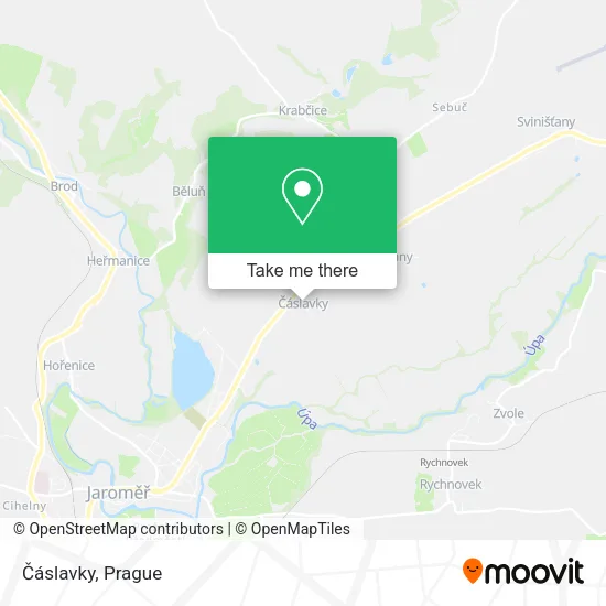 Карта Čáslavky