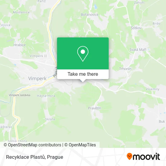 Карта Recyklace Plastů