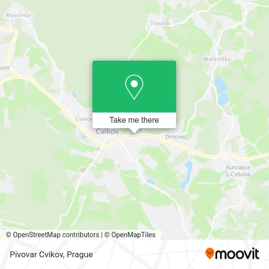 Карта Pivovar Cvikov