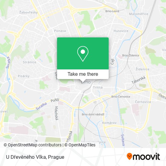 U Dřevěného Vlka map