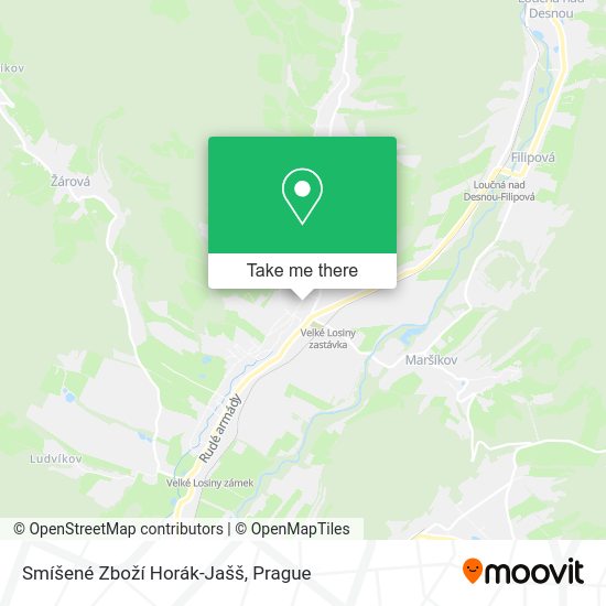 Smíšené Zboží Horák-Jašš map