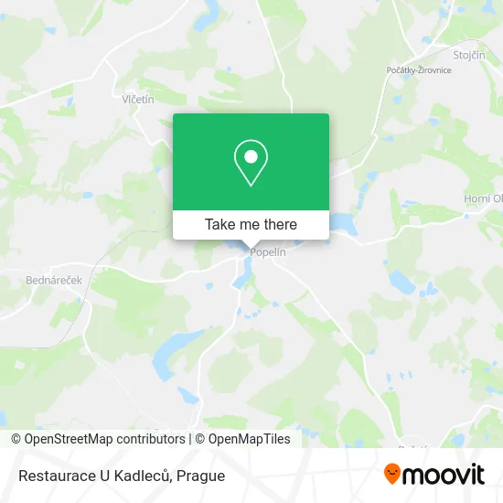 Карта Restaurace U Kadleců