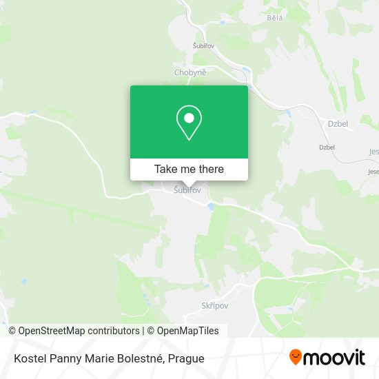 Kostel Panny Marie Bolestné map
