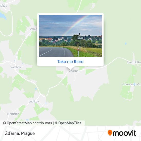Карта Žďárná
