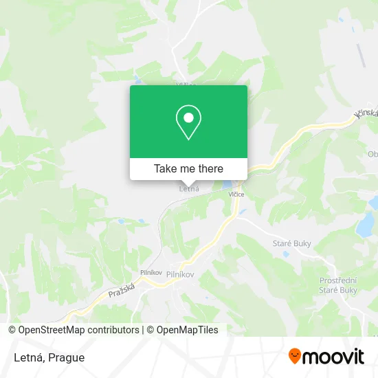 Карта Letná