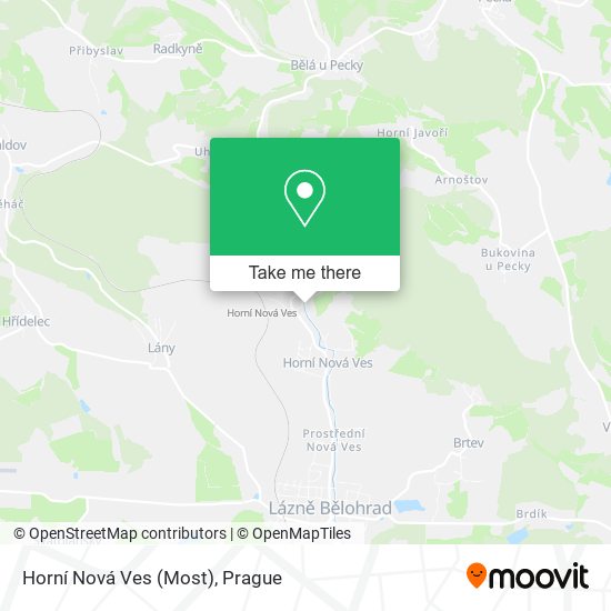 Horní Nová Ves (Most) map