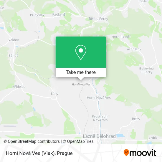 Карта Horní Nová Ves (Vlak)