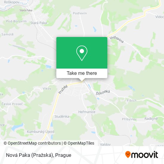 Карта Nová Paka (Pražská)