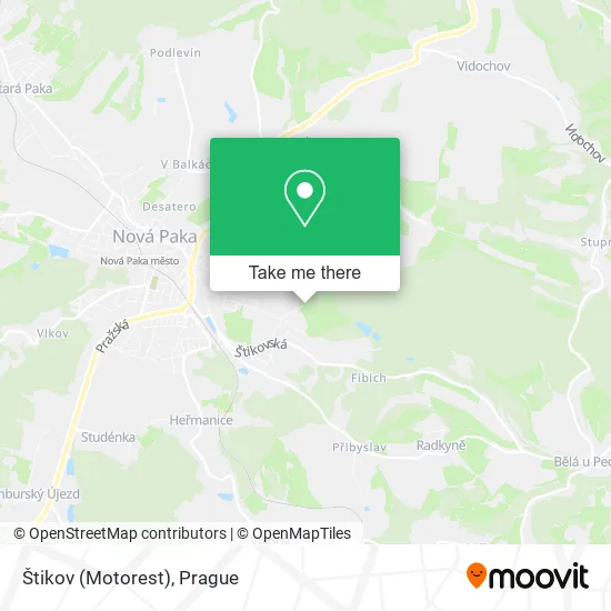 Карта Štikov (Motorest)