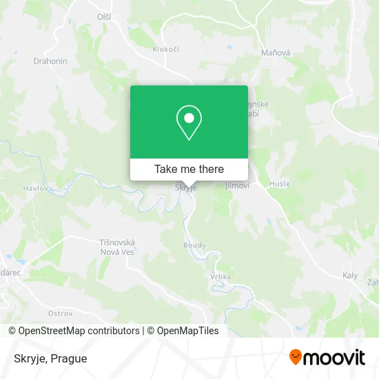 Карта Skryje