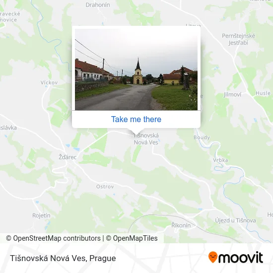 Карта Tišnovská Nová Ves