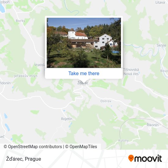 Карта Žďárec