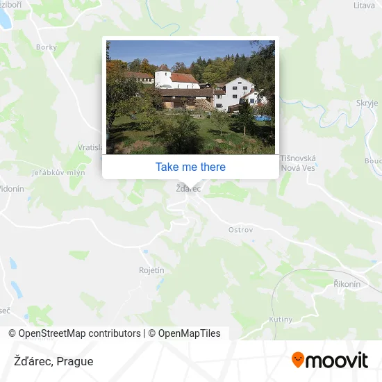 Карта Žďárec