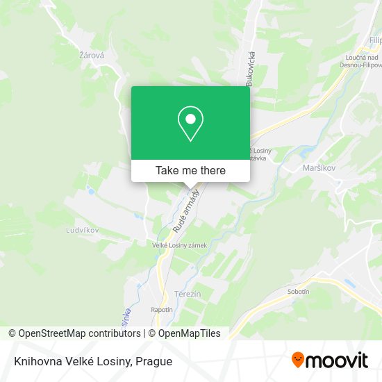 Knihovna Velké Losiny map