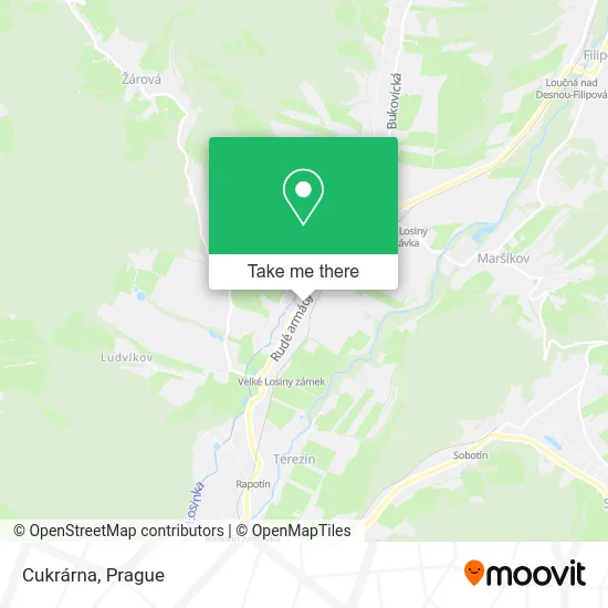 Карта Cukrárna