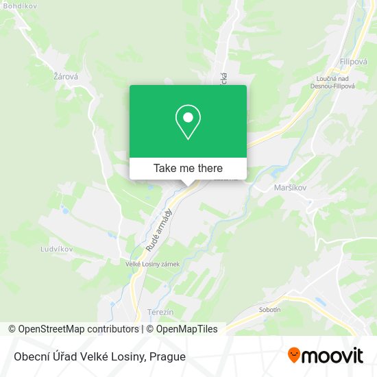 Obecní Úřad Velké Losiny map