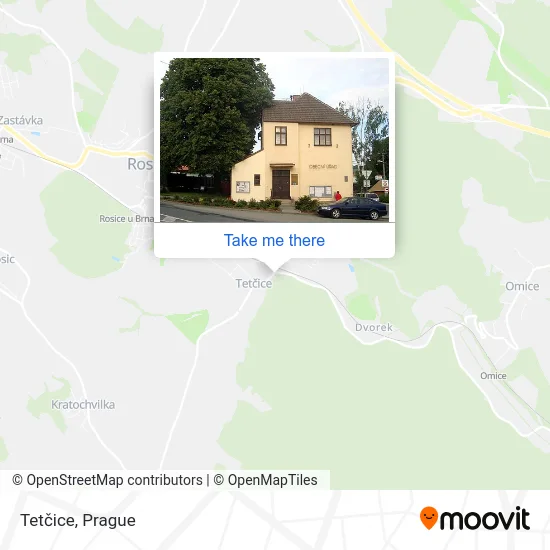 Карта Tetčice