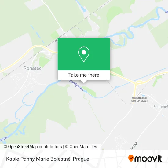Карта Kaple Panny Marie Bolestné