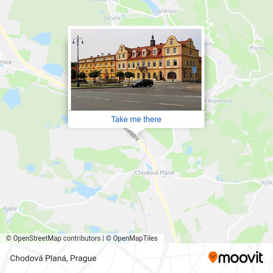 Chodová Planá map