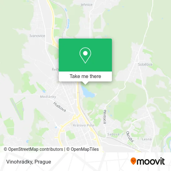 Карта Vinohrádky