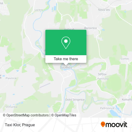 Карта Taxi Klor