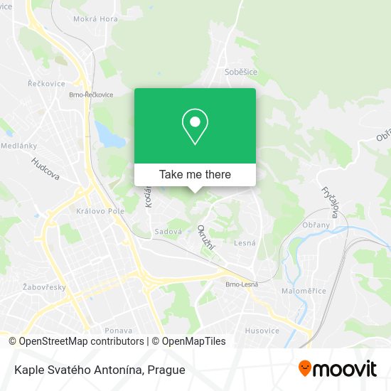 Kaple Svatého Antonína map