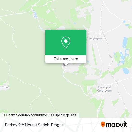 Parkoviště Hotelu Sádek map