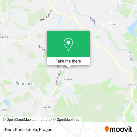 Карта Dům Podnikatelů